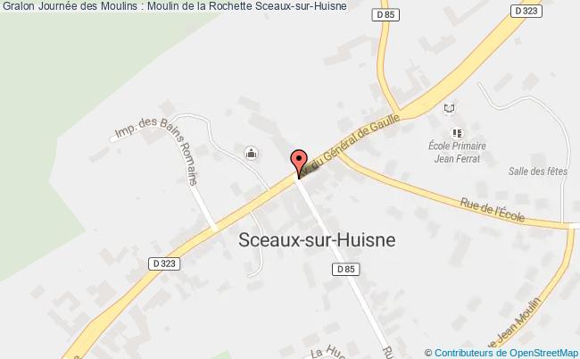 plan Journée Des Moulins : Moulin De La Rochette Sceaux-sur-Huisne
