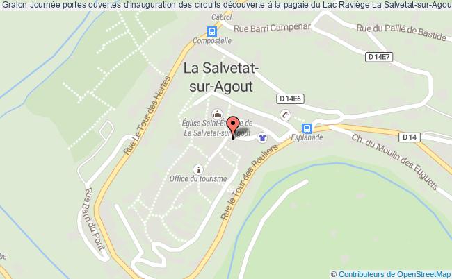 plan Journée Portes Ouvertes D'inauguration Des Circuits Découverte à La Pagaie Du Lac Raviège La Salvetat-sur-Agout