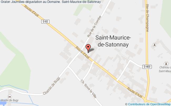plan Journées-dégustation Au Domaine. Saint-Maurice-de-Satonnay