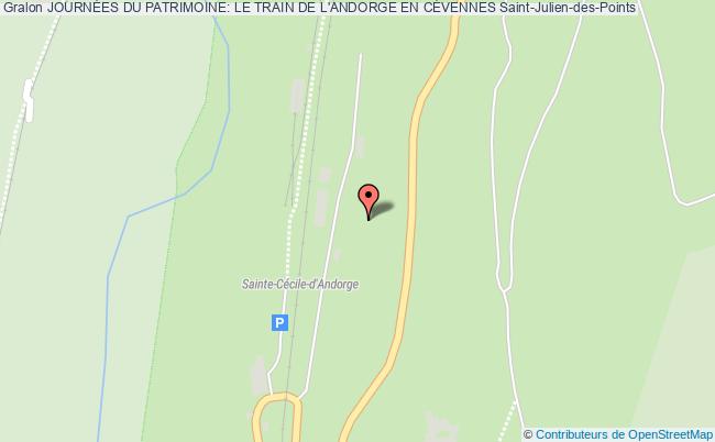 plan JournÉes Du Patrimoine: Le Train De L'andorge En CÉvennes Saint-Julien-des-Points