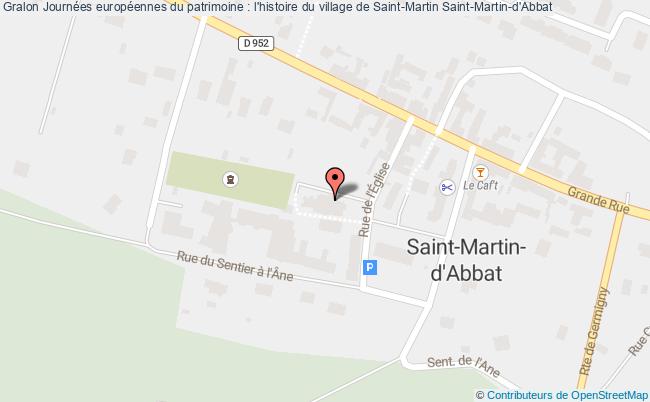 plan Journées Européennes Du Patrimoine : L'histoire Du Village De Saint-martin Saint-Martin-d'Abbat