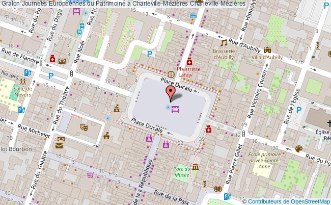 plan Journées Européennes Du Patrimoine à Charleville-mézières Charleville-Mézières