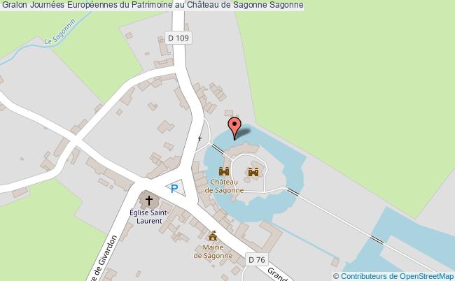 plan Journées Européennes Du Patrimoine Au Château De Sagonne Sagonne