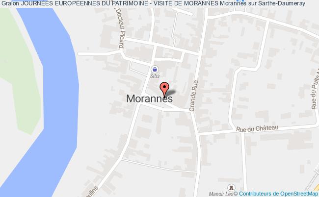 plan JournÉes EuropÉennes Du Patrimoine - Visite De Morannes Morannes