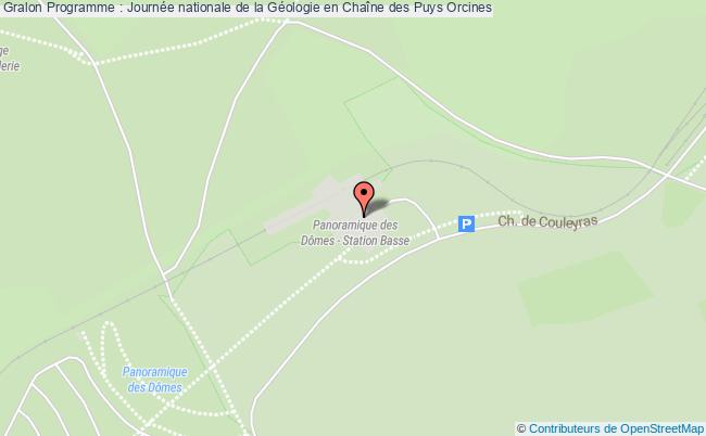 plan Journées Nationales De La Géologie Au Puy De Dôme Et Dans La Chaîne Des Puys (programme) Orcines