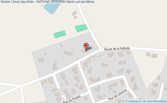 plan L'émoi Des Mots : Antoine Doignon Saint-Lon-les-Mines