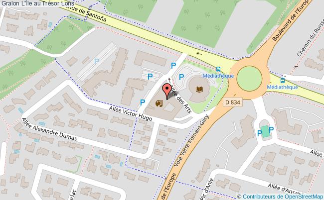 plan L'île Au Trésor Lons