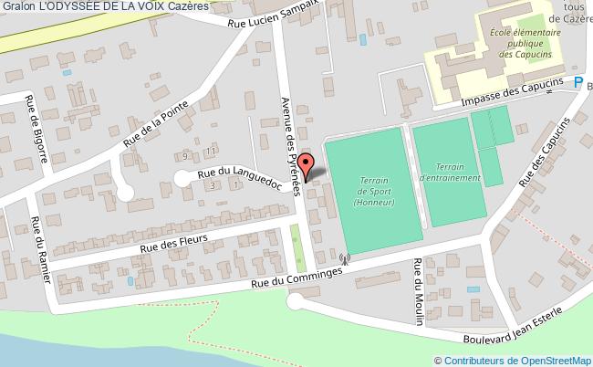 plan L'odyssÉe De La Voix Cazères