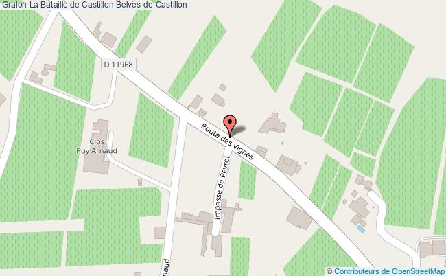 plan La Bataille De Castillon Belvès-de-Castillon