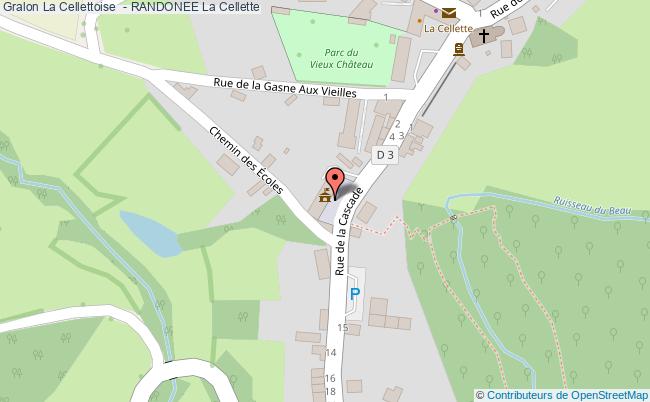 plan La Celletoise  - Randonee La Cellette