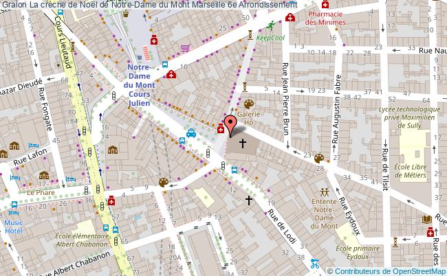 plan La Crèche De Noël De Notre-dame Du Mont Marseille