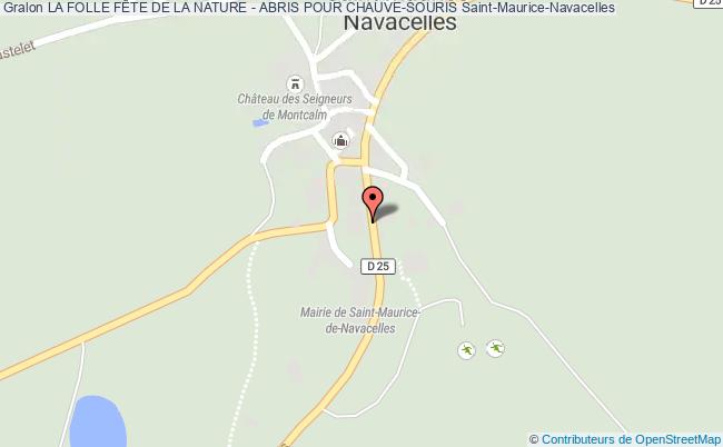 plan La Folle FÊte De La Nature - Abris Pour Chauve-souris Saint-Maurice-Navacelles