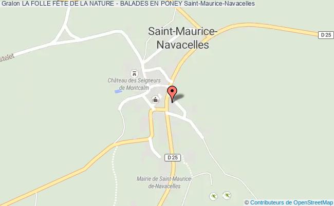 plan La Folle FÊte De La Nature - Balades En Poney Saint-Maurice-Navacelles