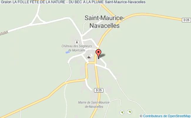 plan La Folle FÊte De La Nature - Du Bec À La Plume Saint-Maurice-Navacelles