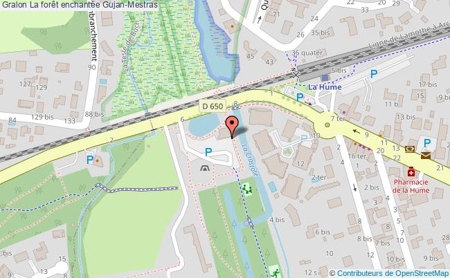 plan La Forêt Enchantée Gujan-Mestras