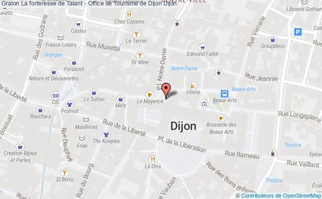 plan La Forteresse De Talant - Office De Tourisme De Dijon Dijon