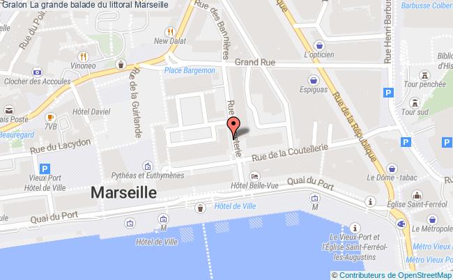 plan La Grande Balade Du Littoral Marseille