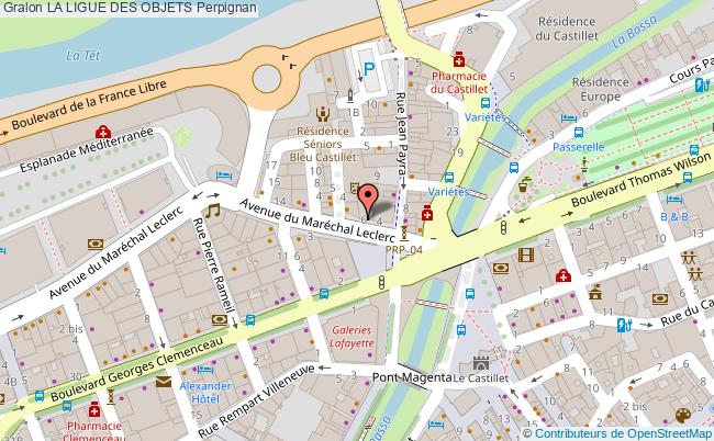 plan La Ligue Des Objets Perpignan