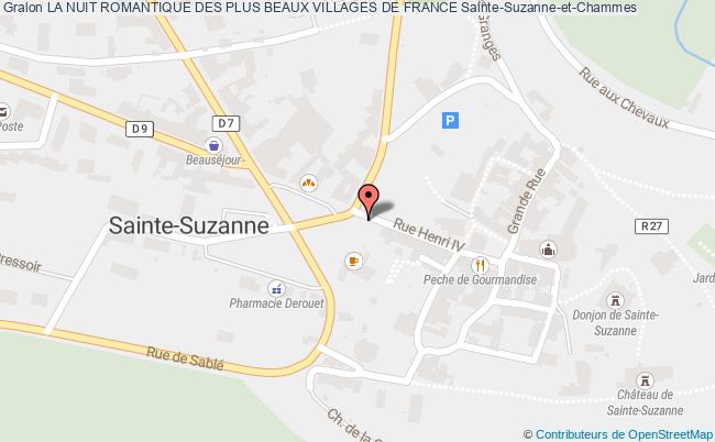 plan La Nuit Romantique Des Plus Beaux Villages De France Sainte-Suzanne