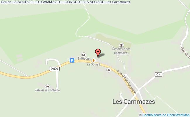 plan La Source Les Cammazes - Concert Dia Sodade Les Cammazes