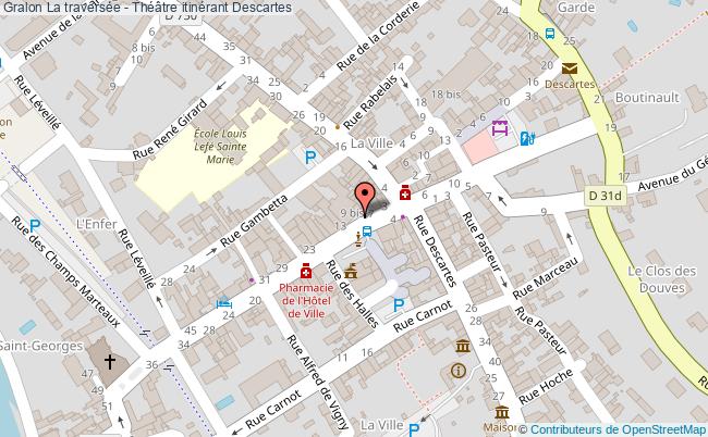 plan La Traversée - Théâtre Itinérant Descartes