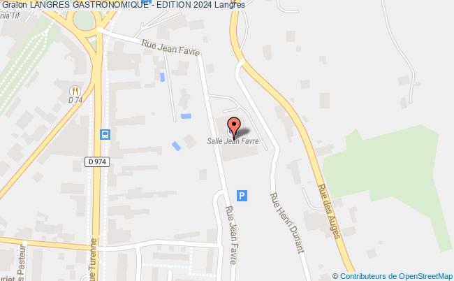 plan Langres Gastronomique - Edition 2026 Langres