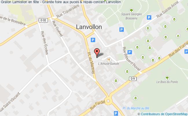 plan Lanvollon En Fête - Grande Foire Aux Puces & Repas-concert Lanvollon
