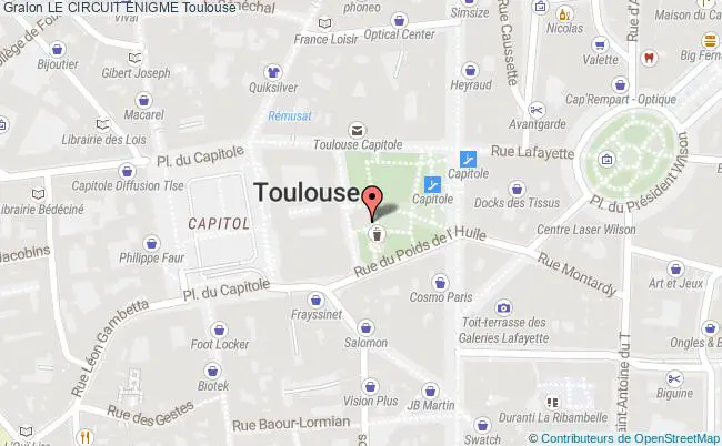 plan Le Circuit Énigme Toulouse
