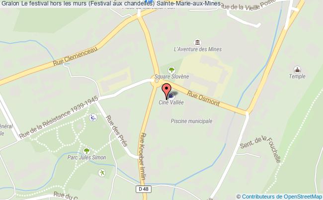 plan Le Festival Hors Les Murs (festival Aux Chandelles) Sainte-Marie-aux-Mines