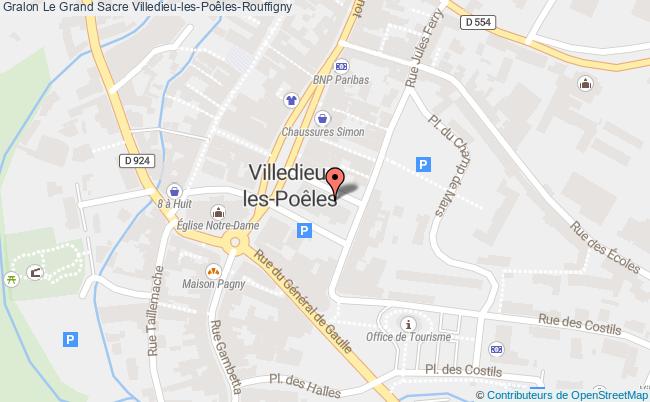 plan Le Grand Sacre Villedieu-les-Poêles