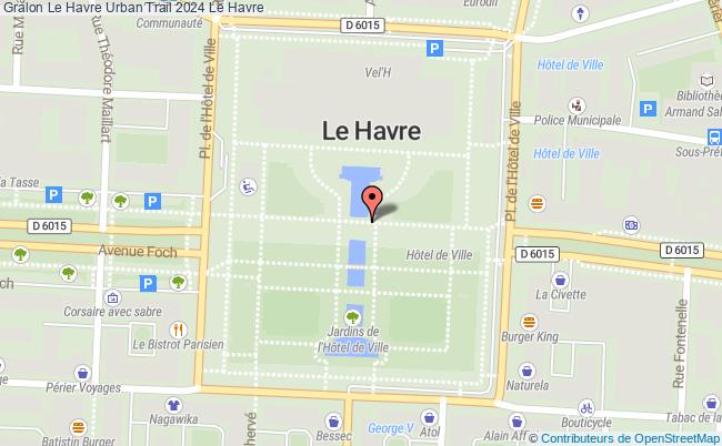 plan Le Havre Urban Trail 2024 Le Havre