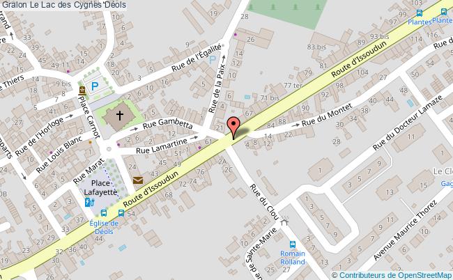 plan Le Lac Des Cygnes Déols