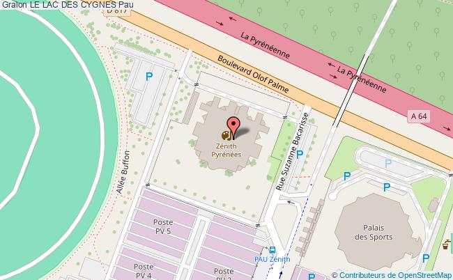 plan Le Lac Des Cygnes Pau