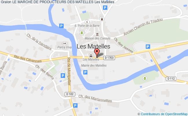 plan Le MarchÉ Des Matelles Les Matelles