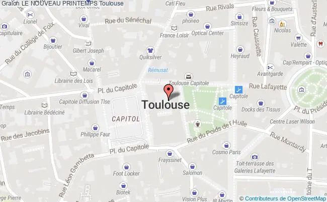 plan Le Nouveau Printemps Toulouse