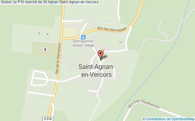plan Le P'tit Marché De St-agnan Saint-Agnan-en-Vercors