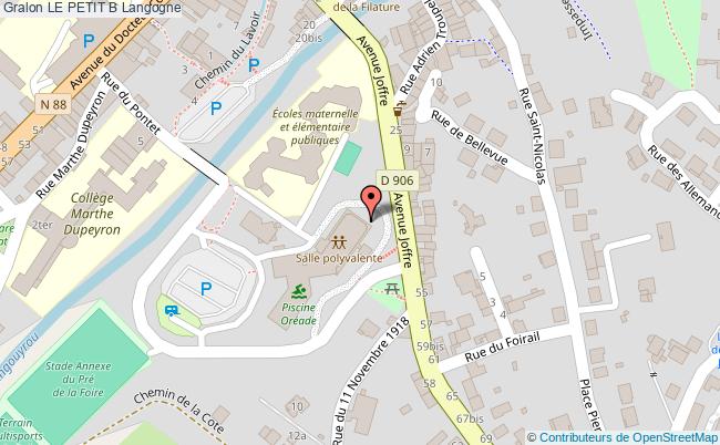 plan Le Petit B Langogne