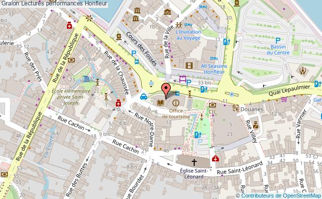 plan Lectures Performances Honfleur