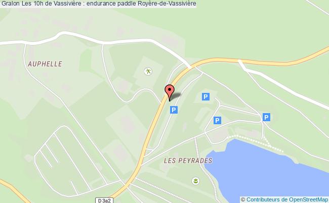 plan Les 10h De Vassivière : Endurance Paddle Royère-de-Vassivière