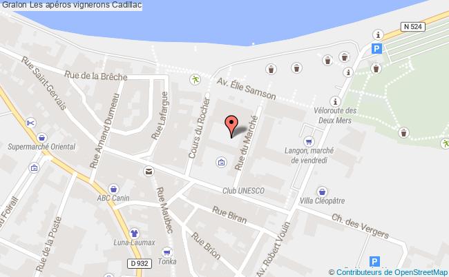 plan Les Apéros Vignerons Cadillac