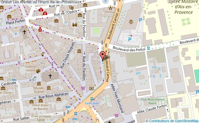 plan Les Arènes De L'impro Aix en Provence