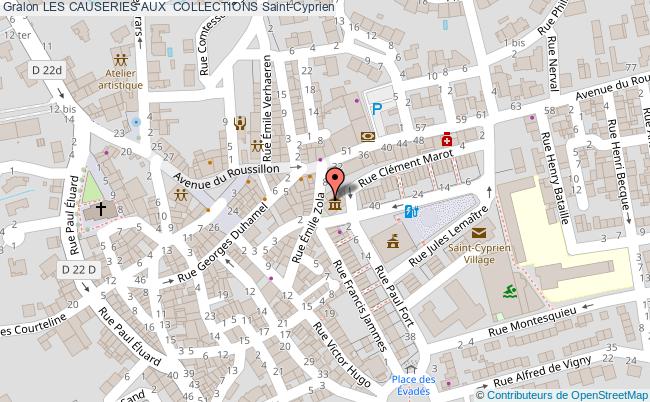 plan Les Causeries Aux  Collections Saint-Cyprien