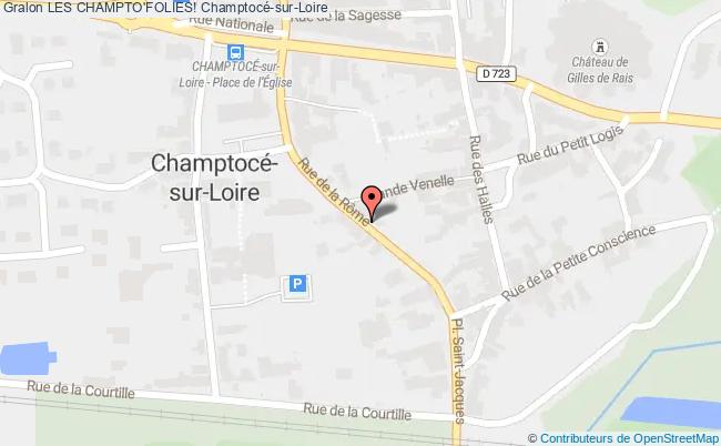 plan Les Champto'folies! Champtocé-sur-Loire