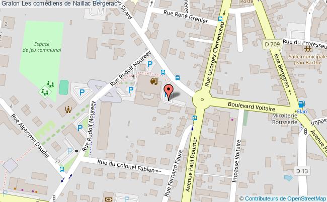 plan Les Comédiens De Naillac Bergerac