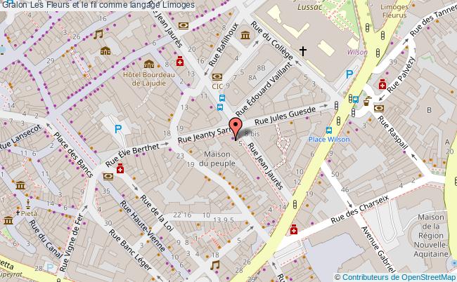 plan Les Fleurs Et Le Fil Comme Langage Limoges