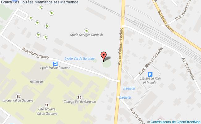 plan Les Foulées Marmandaises Marmande