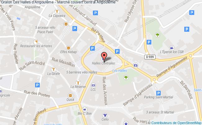 plan Les Halles D'angoulême - Marché Couvert Central Angoulême