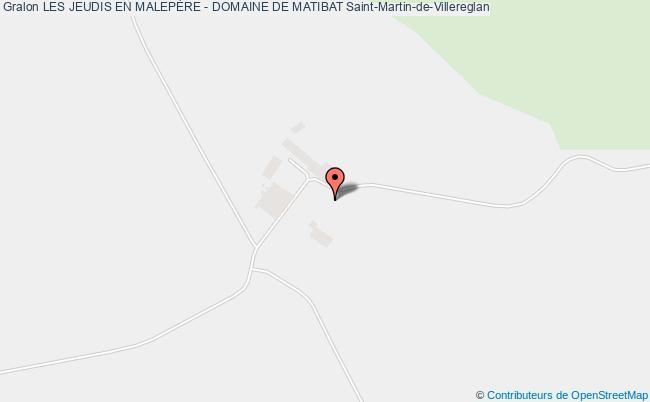 plan Les Jeudis En MalepÈre - Domaine De Matibat Saint-Martin-de-Villereglan