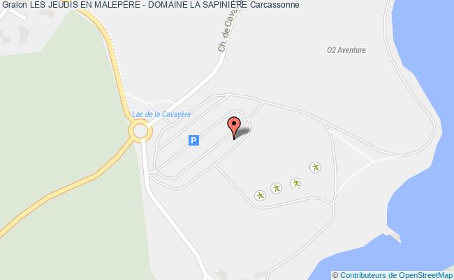 plan Les Jeudis En MalepÈre - Domaine La SapiniÈre Carcassonne