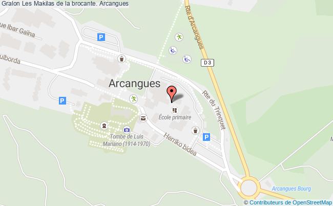 plan Les Makilas De La Brocante Arcangues